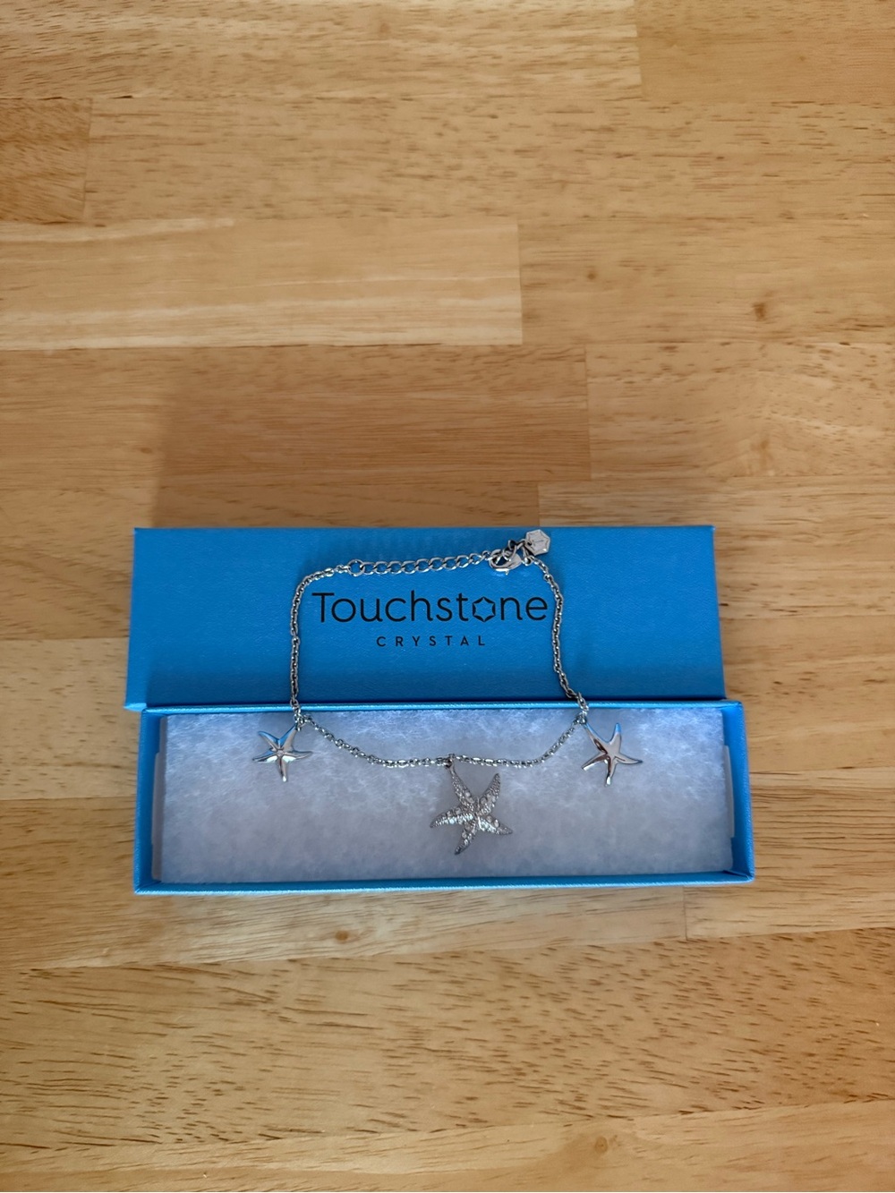Touchstone Crystal Silver Island Breeze Anklet